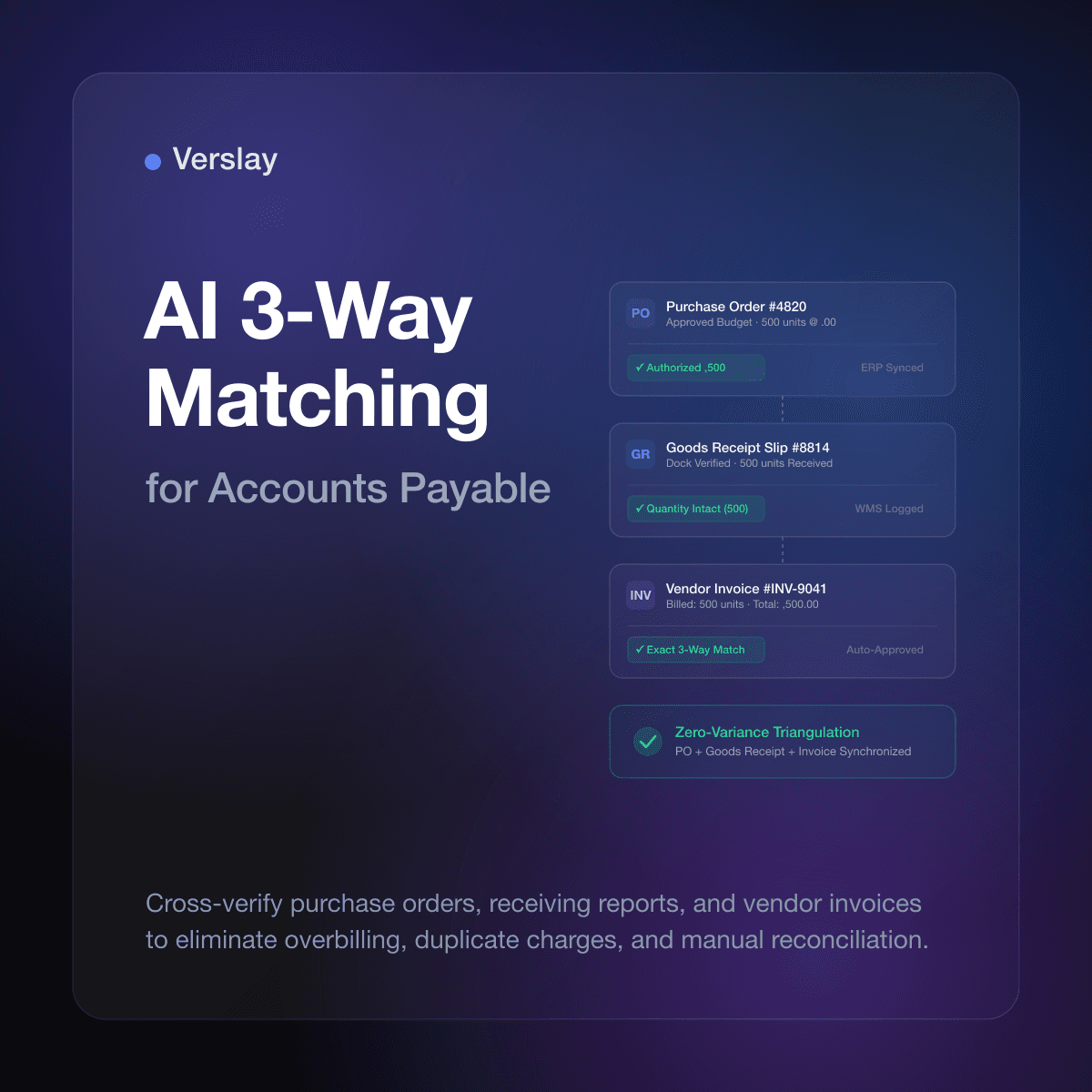 AI 3-Way Matching for Accounts Payable Teams: Automating Purchase Order, Goods Receipt, and Invoice Verification