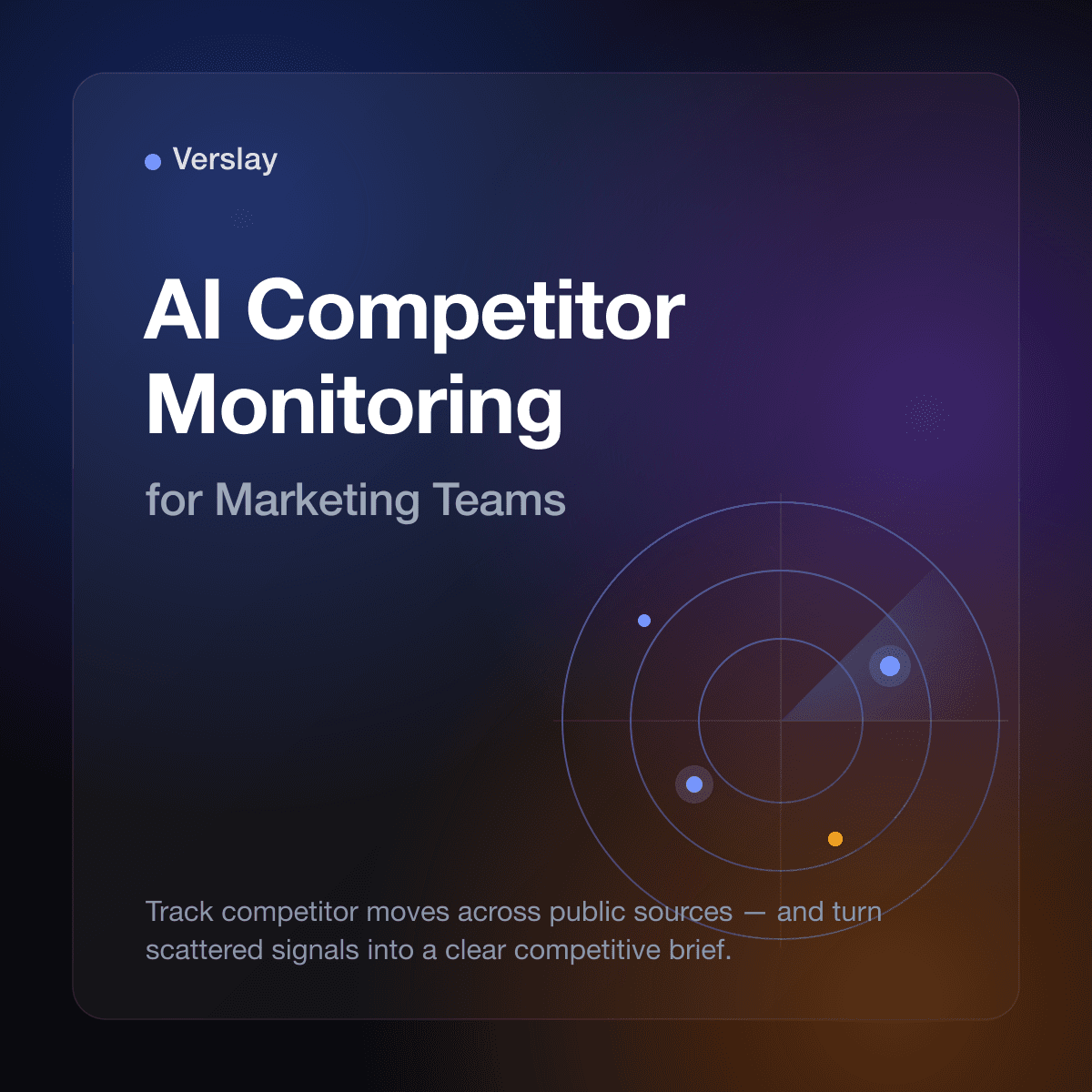 AI Competitor Monitoring for Marketing Teams