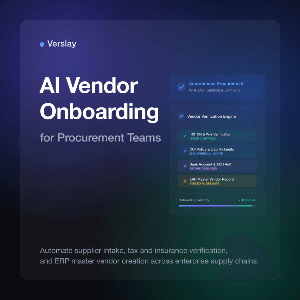 AI Vendor Onboarding for Procurement Teams: Automating Document Collection, Compliance Verification, and ERP Vendor Creation