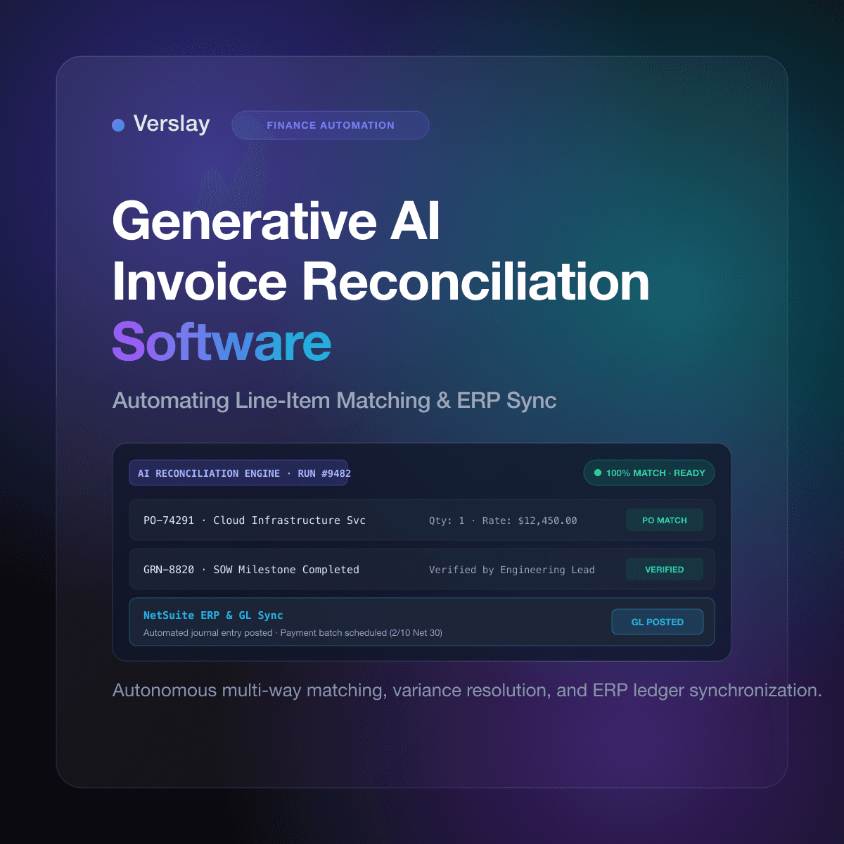 Generative AI Invoice Reconciliation Software: Automating Line-Item Matching, Discrepancy Resolution, and ERP Synchronization