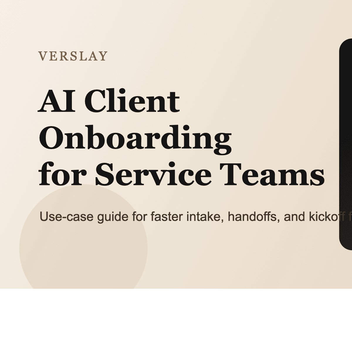 AI Client Onboarding for Service Teams