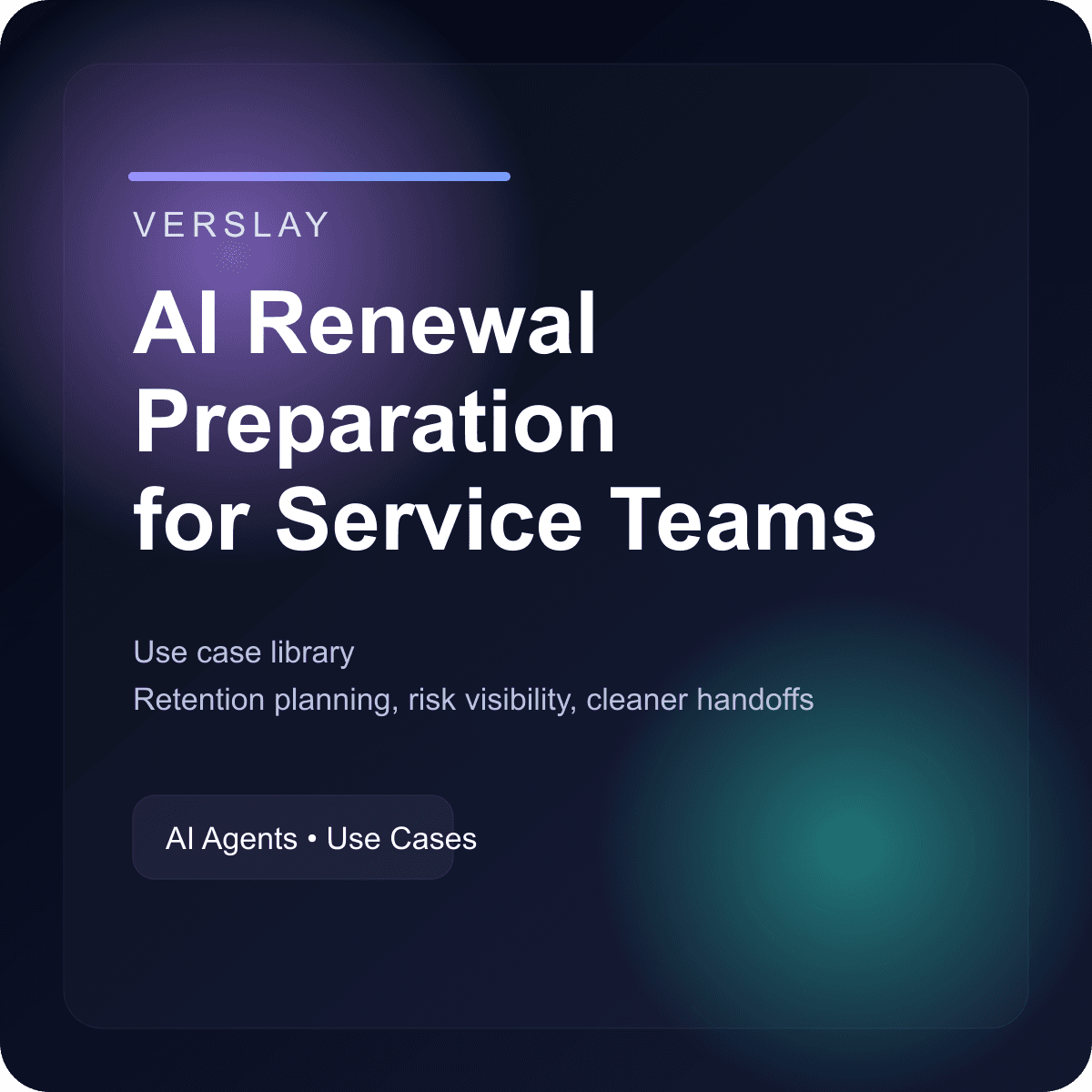 AI Renewal Preparation for Service Teams